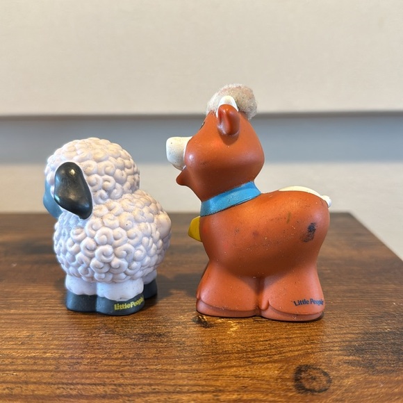 Vintage 2005 2008 Fisher Price Little People Sheep Horse Replacement Farm Nat… - Picture 4 of 6